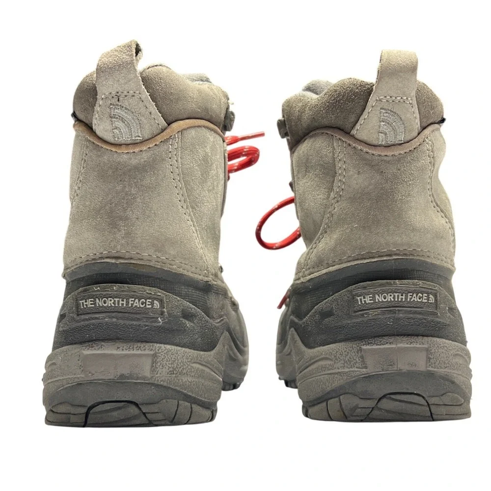 The North Face Chilkat Lace II Boots‎ Boys Size 4 Gray Brown Winter
